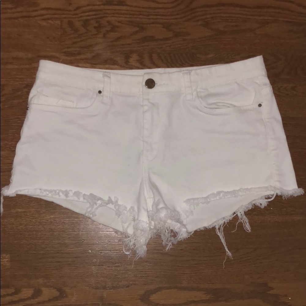 White Blank NYC Jean Shorts